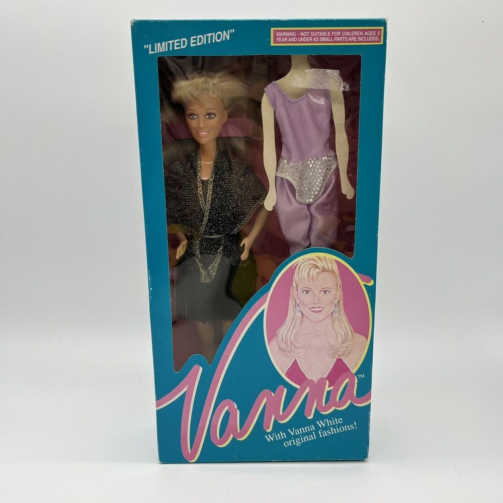Vintage‎ Sealed HSC Original Fashion 012 Vanna White Doll 1990 Black Dress